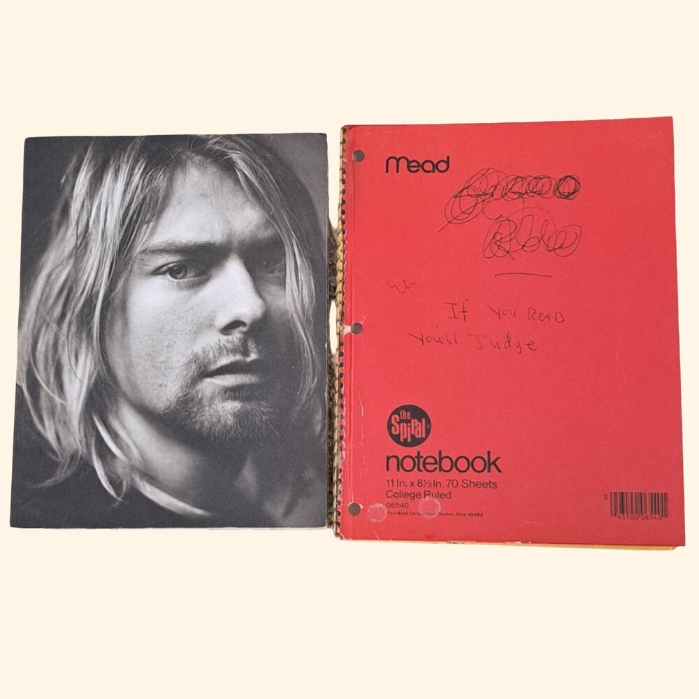 Kurt Cobain Nirvana Book Bundle Journals Hardcover & Rolling Stone 1994  Set